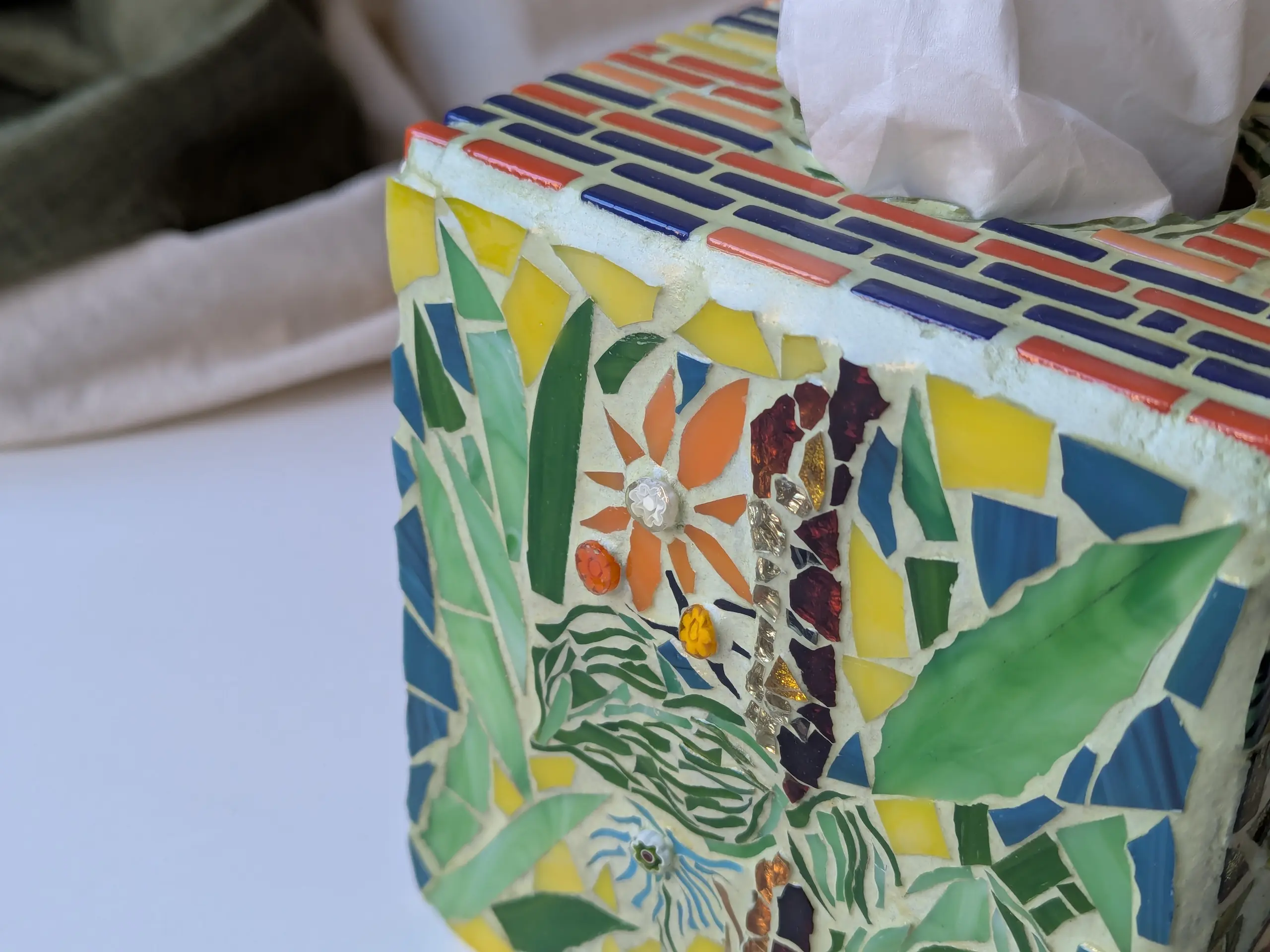 Image - Macro texture de la Mosabox douanier rousseau.